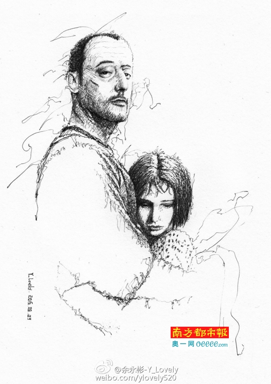 90后圆珠笔画画大神作品走红网络 众网友膜拜