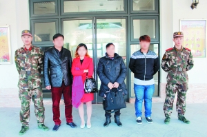广东珠海边防大三洲边防派出所抓获4名偷渡涉案人员。
