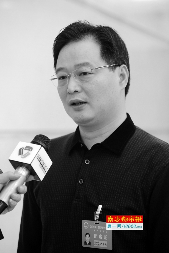 台山市长卢永权。南都记者 郑俊彬 摄