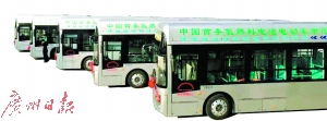 图片均为氢能源公交车。