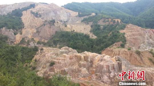 广东大片林地遭到严重破坏 林萌 摄