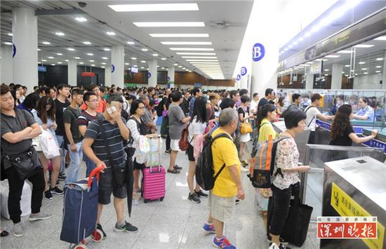 深圳福田口岸出入境旅客突破23万人次 创历史