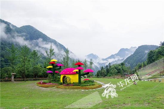 夏日的百花谷宛如一股清流隐匿在深山之中 百花谷景区供图 华龙网发