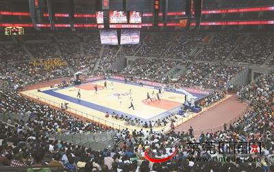 东莞篮球中心被称为CBA第一馆 资料图（记者 陈栋 摄）