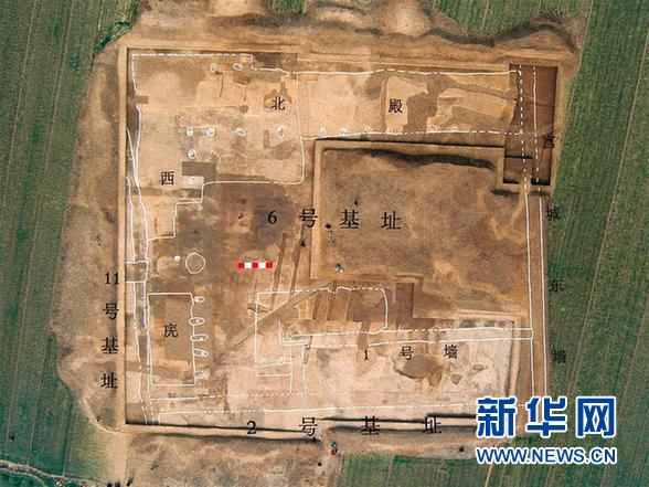 河南偃师二里头遗址6号基址的平面图