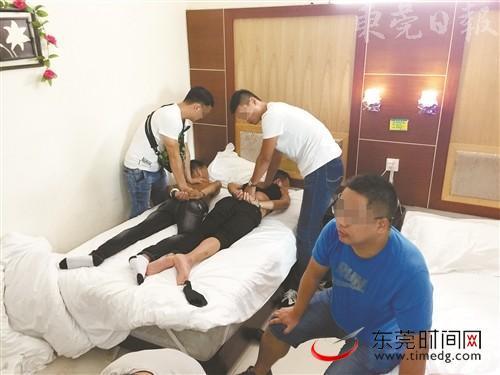 近日,长安警方组织收网行动,抓获犯罪嫌疑人 本报记者 程永强 通讯员 管萱萱 摄