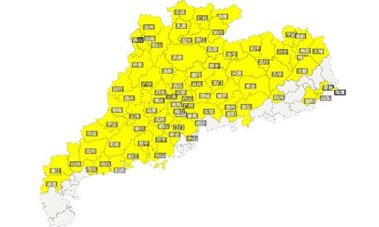 18日11时共有88个寒冷黄色预警信号生效