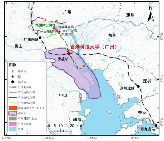 港科大(广州)校园区位