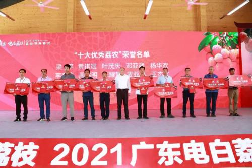 电白区副区长陈伟敏为2020年度电白区“十大优秀荔农”颁奖