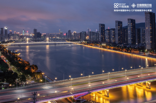 珠海中海国际中心西南向景观-珠澳双城天际线
