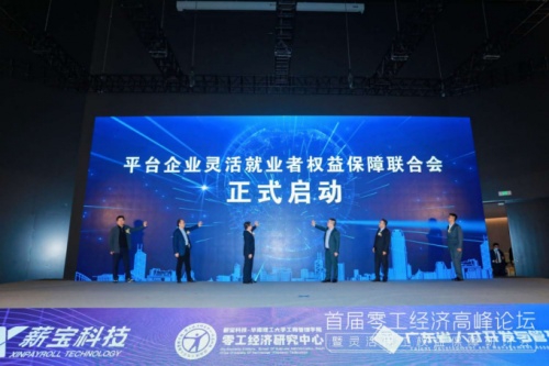 平台企业灵活就业者权益保障联合会启动仪式