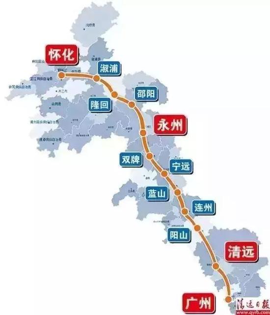 广清永高铁线路规划图