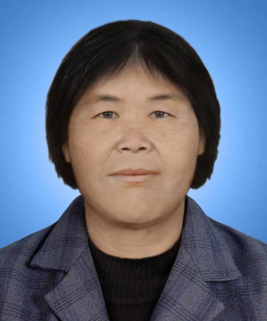 模拟画像专家林宇辉绘制并经过电脑合成的“梅姨”最新画像。受访者 供图
