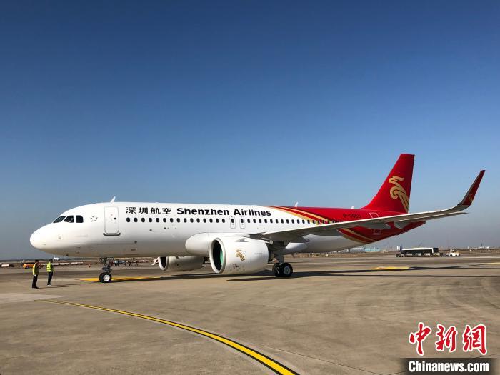 深航迎来第10架A320NEO飞机B-30CU。 郑毅 摄