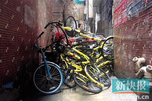 ■城中村内乱停放的共享单车时常影响了当地商户经营和居民生活。