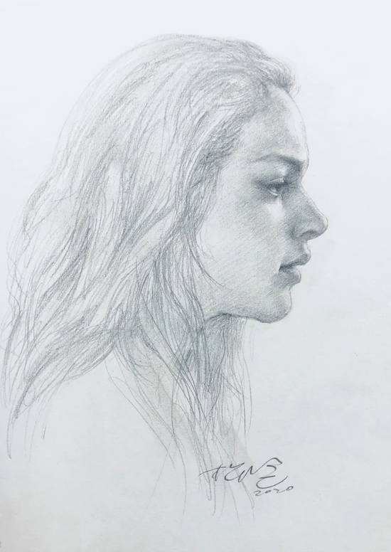 　人物素描