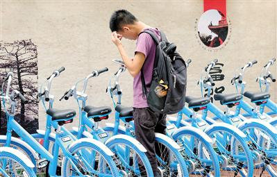 小鸣单车目前仍有70多万用户的押金尚未退还。（资料图片）广州日报全媒体记者廖雪明 摄