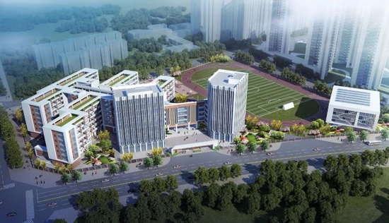 ▲隆生鹿江花园配建九年制公立学校效果图