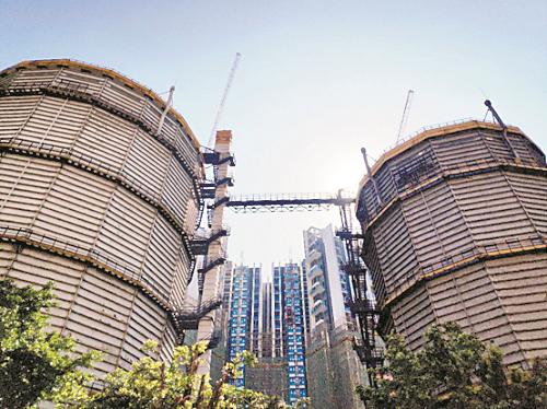 荔湾区传统风貌建筑——广钢煤气罐旧址