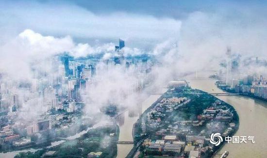 20日清晨雨后的广州。图/杨建军