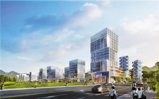 深汕湾科技城启动区效果示意图