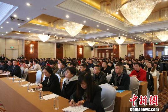 图为茶卡盐湖景区2018年度旅游合作单位签约仪式现场。 张海雯 摄