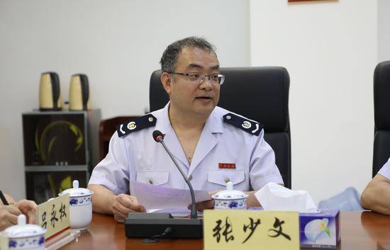仲恺区税务局党委委员、副局长张少文。