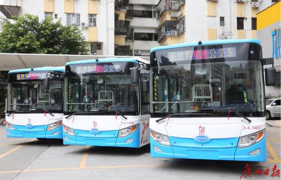 广州首批氢燃料电池公交车。(资料图)