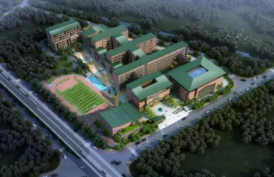 金峰洲小学建筑设计效果图