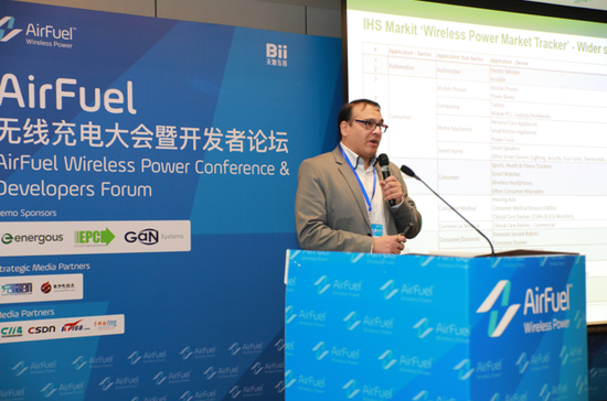 图:IHS Markit无线电力首席分析师Dinesh Kithany
