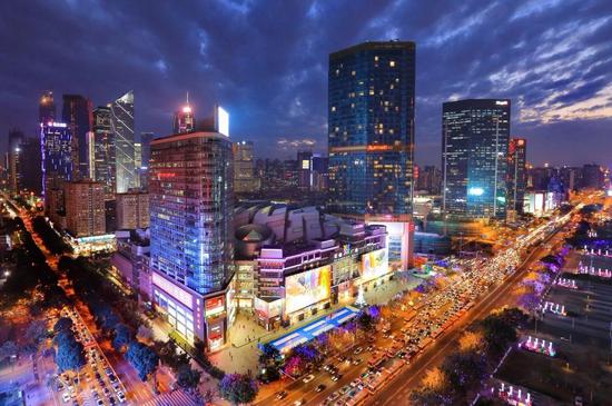 广州市区夜间景色
