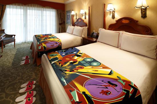 香港迪士尼乐园《超人特工队》主题房间布置