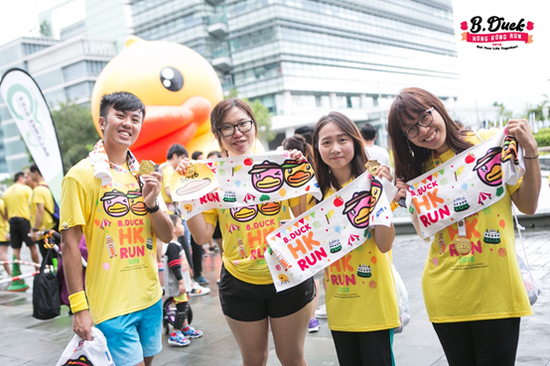 B.Duck 小黄鸭欢乐跑受到香港一众粉丝追捧
