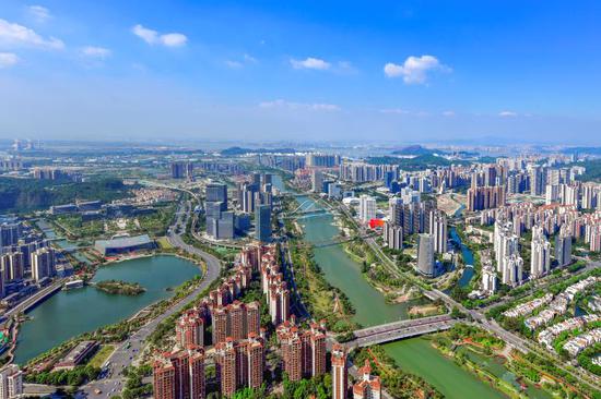 南沙蕉门河中心区。档案馆供图