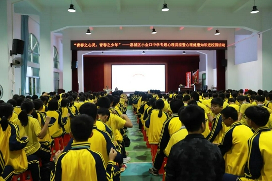 小金口中学开展心理健康讲座