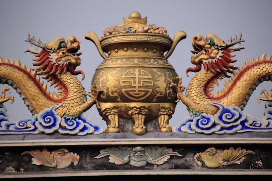 陈家祠中的灰塑造型