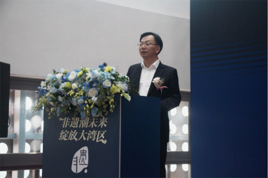 广州市荔湾区区长谭明鹤致辞。方怡晖 摄