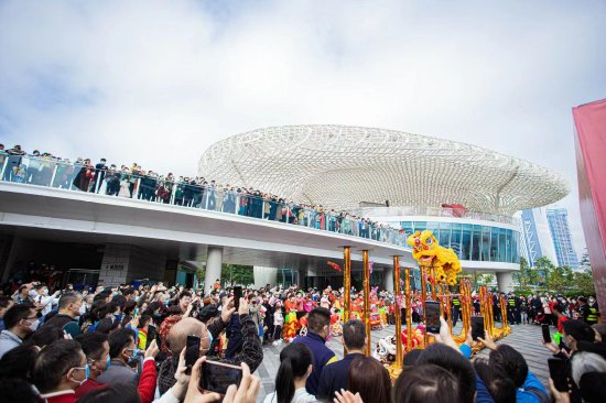 深圳欢乐港湾舞狮活动