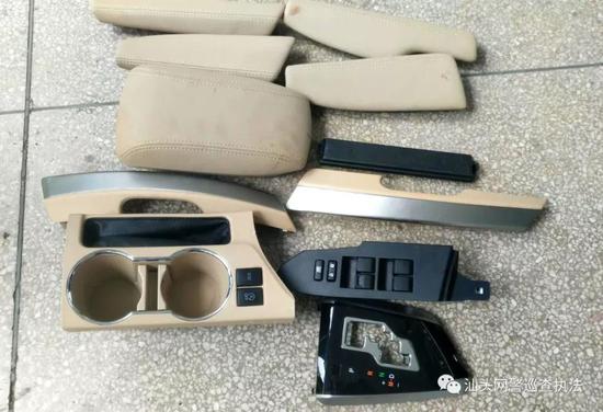 汕头男子小车有划痕想换原装 竟肢解路边小车