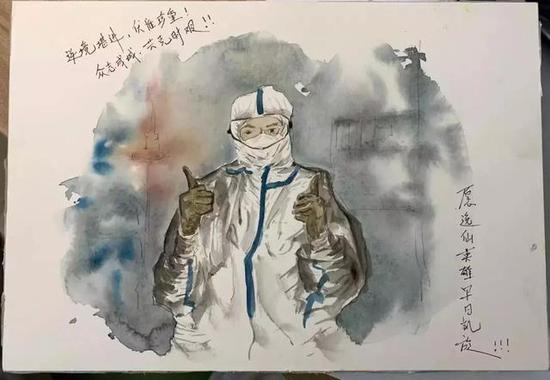 中山大学孙逸仙纪念医院药学部蔡永强药师的手绘作品