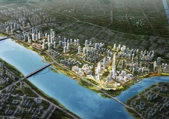 水口滨江片区概念图  来源：深圳城市规划设计研究院