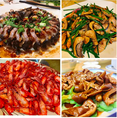来自广州、佛山、中山、江门等地的美食、旅游大V及其粉丝组成的美食体验团打卡稔海美食