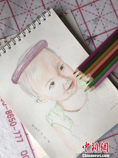 图为汪艇画作。受访者提供