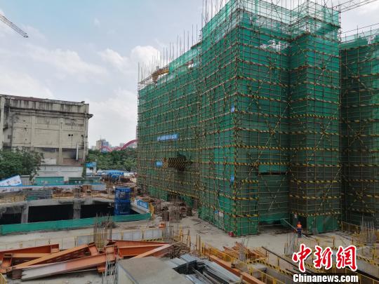 广州恒基中心项目施工现场。 郭军 摄