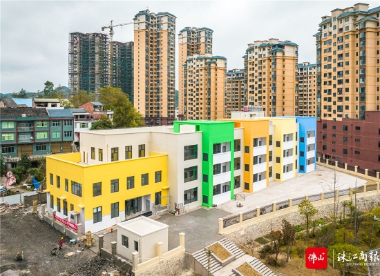 黔东南苗族侗族自治州三穗县,顺穗幼儿园正在建设中。