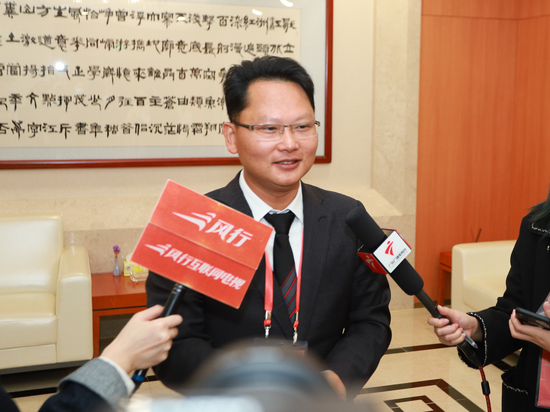 朱晓明接受采访图