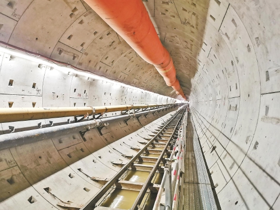 贯通后的隧道（广州地铁提供）