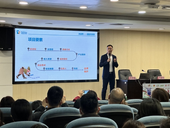 黄思通进行“公益创投项目化设计策略”培训