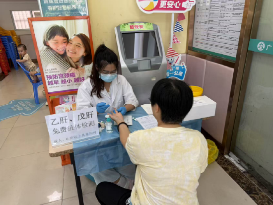 广州市天河区珠吉街社区卫生服务中心免费筛查现场
