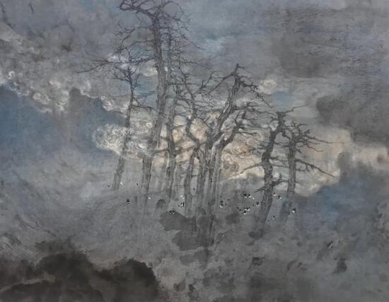 猎云|159x124cm|宣纸水墨